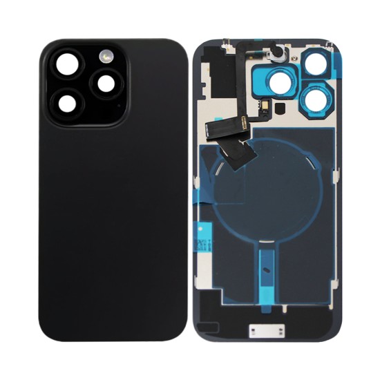 Tampa Traseira Apple iPhone 16 Pro Max com Wireless Charge+Flashlight Flex Preto